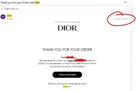 how do i track my dior order|does dior beauty track order.